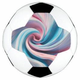 Roze en Blauw Pastel Marmer | Voetbal