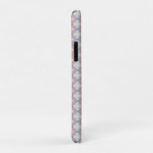 Roze en blauw patroon Case-Mate iPhone case (Achterkant/rechts)