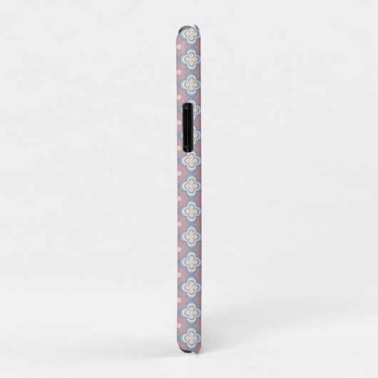 Roze en blauw patroon Case-Mate iPhone case (Achterkant/rechts)
