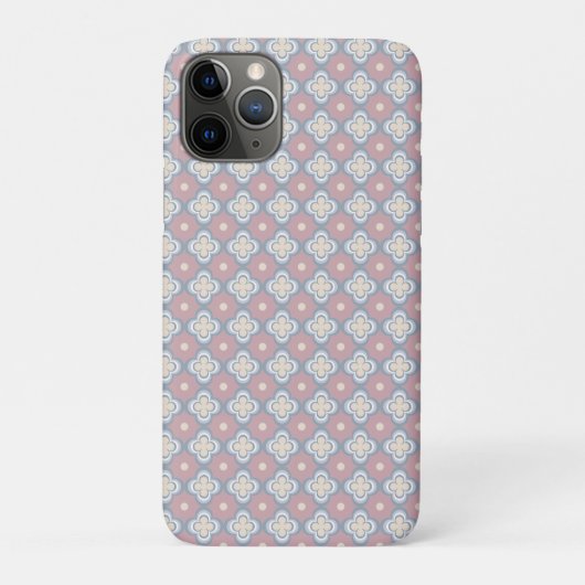 Roze en blauw patroon Case-Mate iPhone case (Achterkant)
