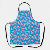 Roze en blauw patroon - Koi Fish Schort (Voorkant)