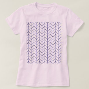 Roze en blauw patroon T-shirt