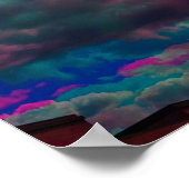 Roze en blauw Poster 16 inch×20 inch (Hoek)