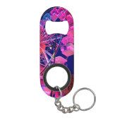 Roze en blauw reuzenrad mini flessenopener (Achterkant)