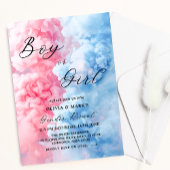 Roze en Blauw Rookjongen of Meisje Geslacht Onthul Kaart