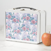 Roze en blauw Roos Patroon (In situ)