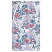 Roze en blauw Roos Patroon Klein Cadeauzakje (Achterkant)