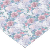 Roze en blauw Roos Patroon Tafelkleed (Gekanteld)