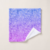 Roze en blauw sprankelende glitter bad handdoek (Wasdoekje)