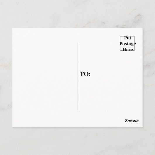 Roze en Blauw Tropisch Ontwerp Briefkaart (Achterkant)