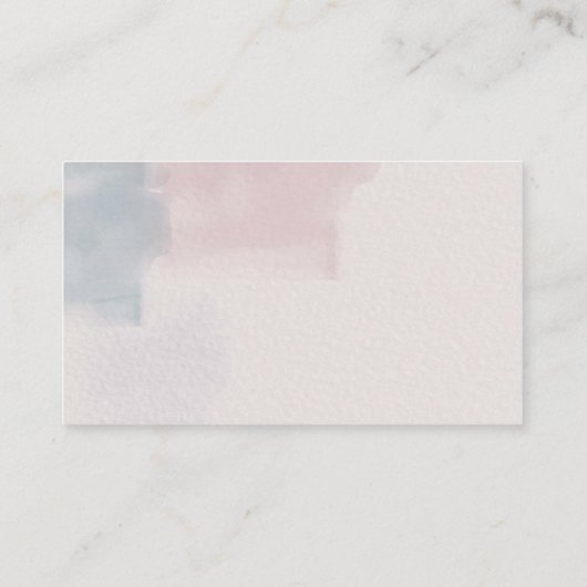 Roze en Blauw Wishing Well Note op geschenken Informatiekaartje (Achterkant)