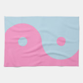 roze en blauw Yin Yang Theedoek (Horizontaal)