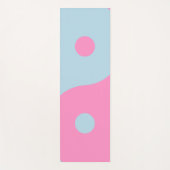 roze en blauw Yin Yang Yogamat (Voorkant)