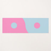 roze en blauw Yin Yang Yogamat (Voorkant (horizontaal))