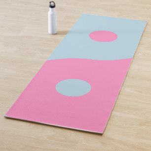  roze en blauw Yin Yang Yogamat