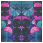 Roze en blauwe 369 Abstracte verbinding Stof (Close Up)