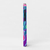 Roze en blauwe Abstracte Fluid Art Case-Mate iPhone Case (Achterkant/links)