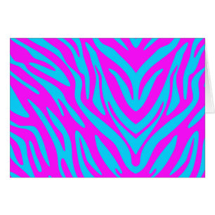 Roze en blauwe Abstracte Zebra