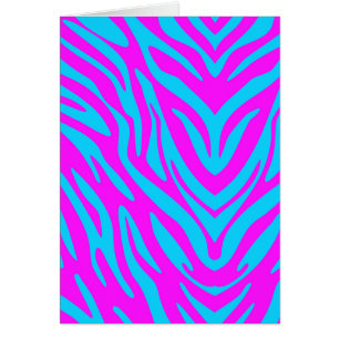 Roze en blauwe Abstracte Zebra
