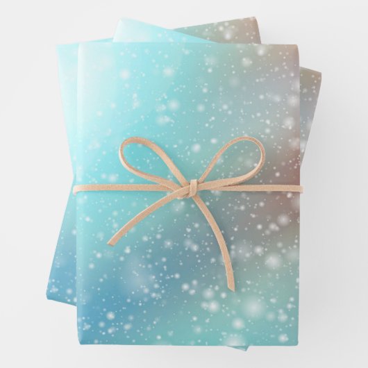 Roze en blauwe achtergrond inpakpapier vel (In situ)