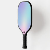 Roze en blauwe achtergrond pickleball paddle (Links)