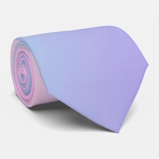 Roze en blauwe achtergrond stropdas (Opgerold)