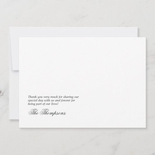 Roze en Blauwe Alcoholinkt met Gouden Accenten Bedankkaart (Achterkant)