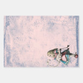 Roze en blauwe Alice in Wonderland met Flamingo Inpakpapier Vel (Voorkant 2)