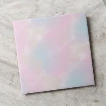 Roze en Blauwe Aquarel Elegante Abstracte Accent