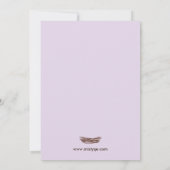 Roze en blauwe Baby shower Kaart (Achterkant)