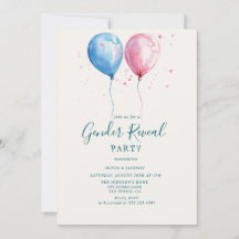 Roze en blauwe ballonnen Genderpartij