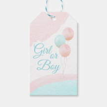 Roze en blauwe ballonnen jongen of meisje