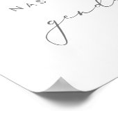 Roze en blauwe ballonnen poster (Hoek)