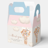 Roze en blauwe Beer ballonnen voor draagtas Bedankdoosjes (Geopend)