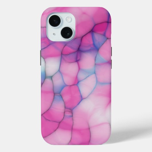 roze en blauwe bellen Case-Mate iPhone case (Achterkant)