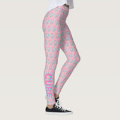 Roze en blauwe bewustzijn Ribbon Angel-Leggings Leggings (Rechts)