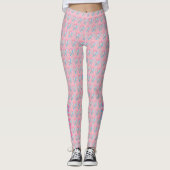 Roze en blauwe bewustzijn Ribbon Angel-Leggings Leggings (Voorkant)