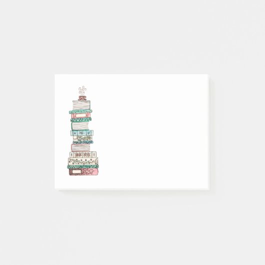 Roze en blauwe bladwijzer plakbiljetten post-it® notes (Voorkant)