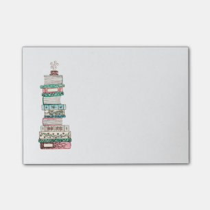 Roze en blauwe bladwijzer plakbiljetten post-it® notes