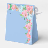 roze en blauwe bloemen bedankdoosjes (Achterkant)