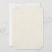 Roze en Blauwe Bloemen Fancy Elegant Wedding Kaart (Achterkant)