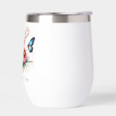 Roze en blauwe bloemen Happy Moederdag (Links)