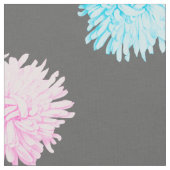 Roze en blauwe bloemen stof (Close Up)