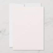 Roze en blauwe bloemenrand Bruiloft Uitnodiging (Achterkant)