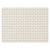 Roze en blauwe bloemenvierkanten tafelkleed (Voorkant (Horizontaal))