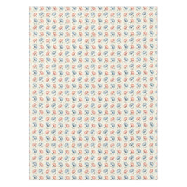 Roze en blauwe bloemenvierkanten tafelkleed