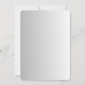 Roze en blauwe bloemige bruidsdouche save the date (Achterkant)