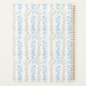 Roze en Blauwe Bloemige Grandmillennial Planner (Achterkant)