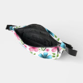 Roze en blauwe bloempatroon  heuptasje (Open)