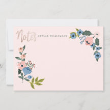 Roze en blauwe bloesem Botanische reuknoten